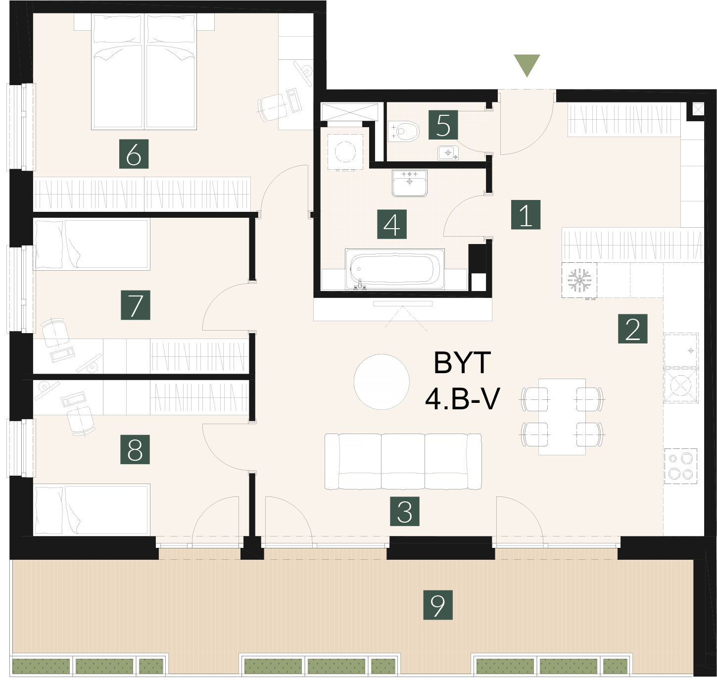 4.B-V 4 izbový byt