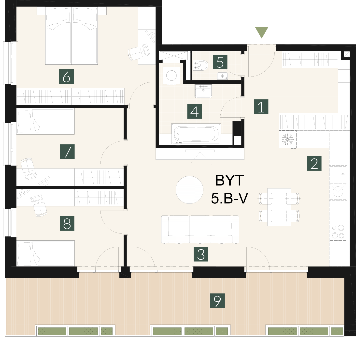 5.B-V 4 izbový byt
