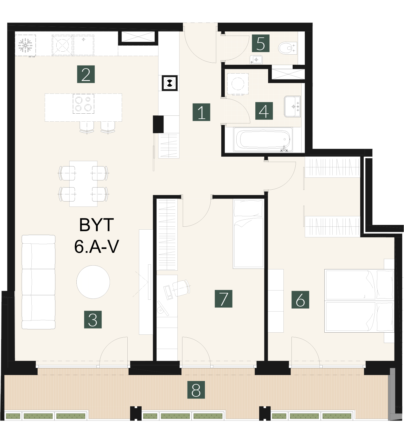 6.A-V 3 izbový byt