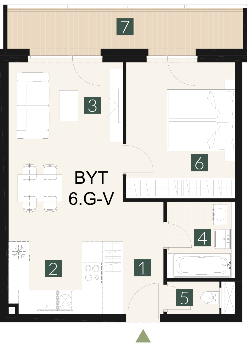 6.G-V 2 izbový byt
