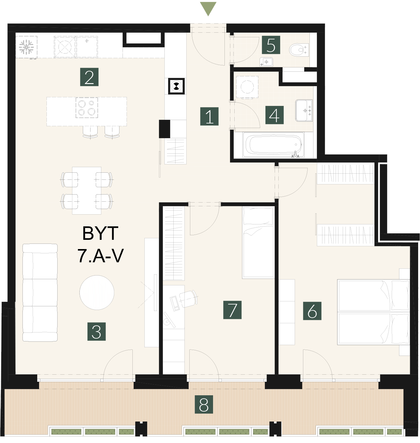 7.A-V 3 izbový byt