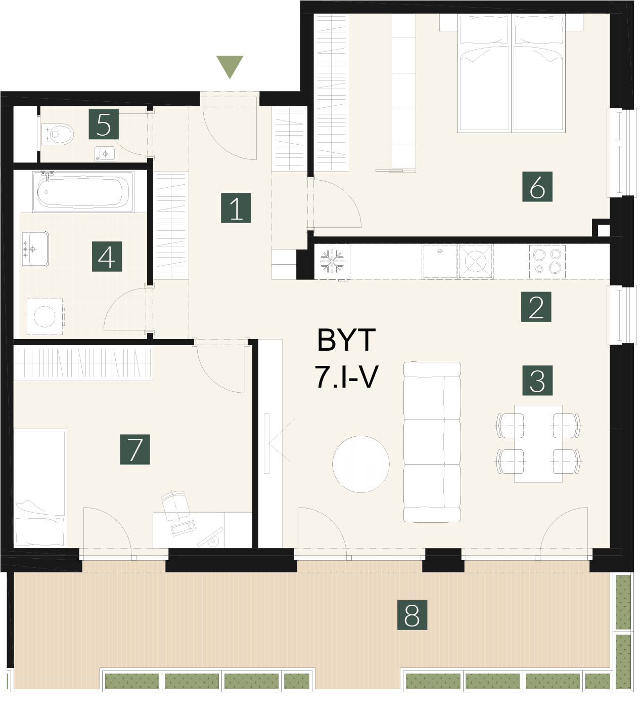 7.I-V 3 izbový byt
