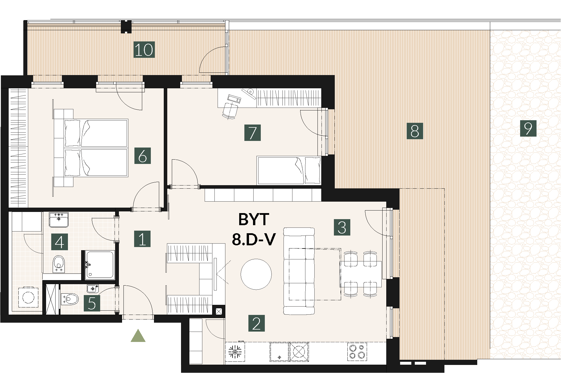 8.D-V 3 izbový byt